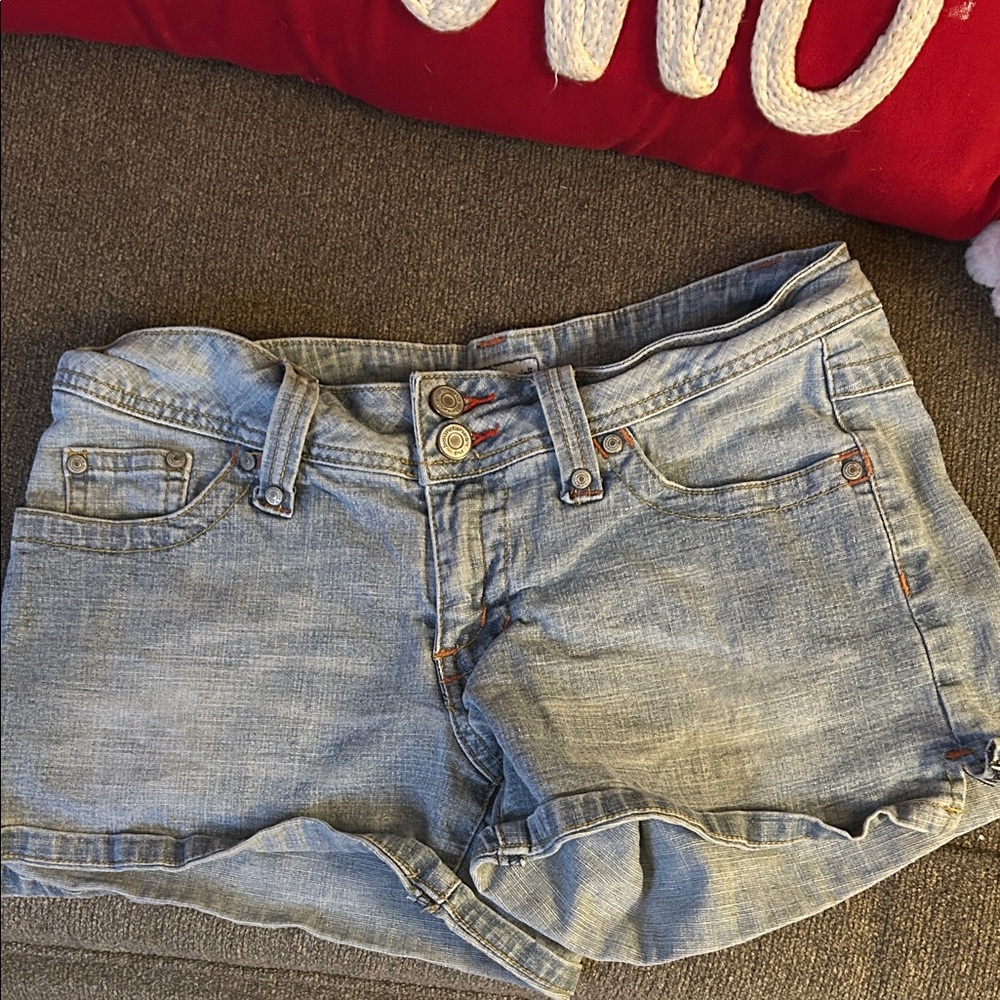 No Boundaries Light Blue Jean Shorts